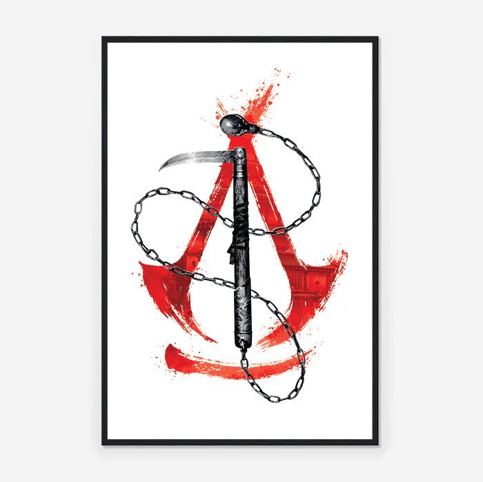 Assassin's Creed Shadows – Kusarigama - Assassin's Creed art - Framed Print
