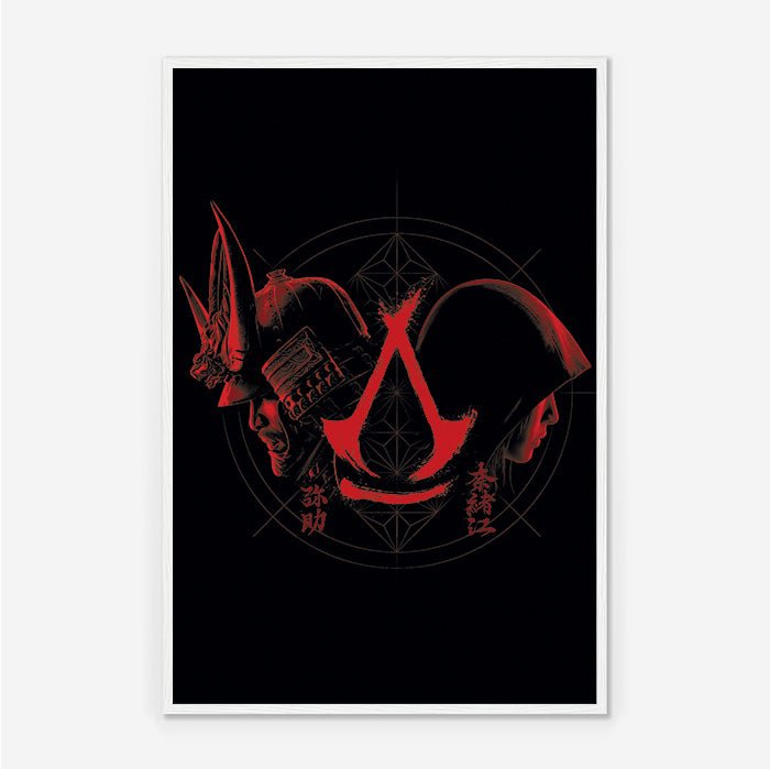 Naoe and Yasuke - Assassin's Creed art - Framed Print
