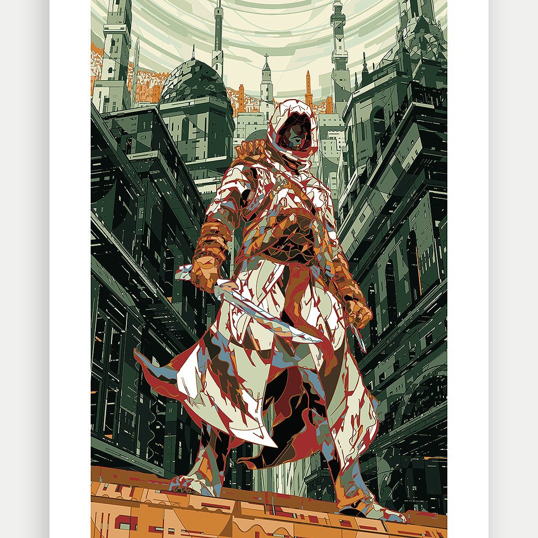 Assassin Altaïr imagined by the Artist HR-FM 