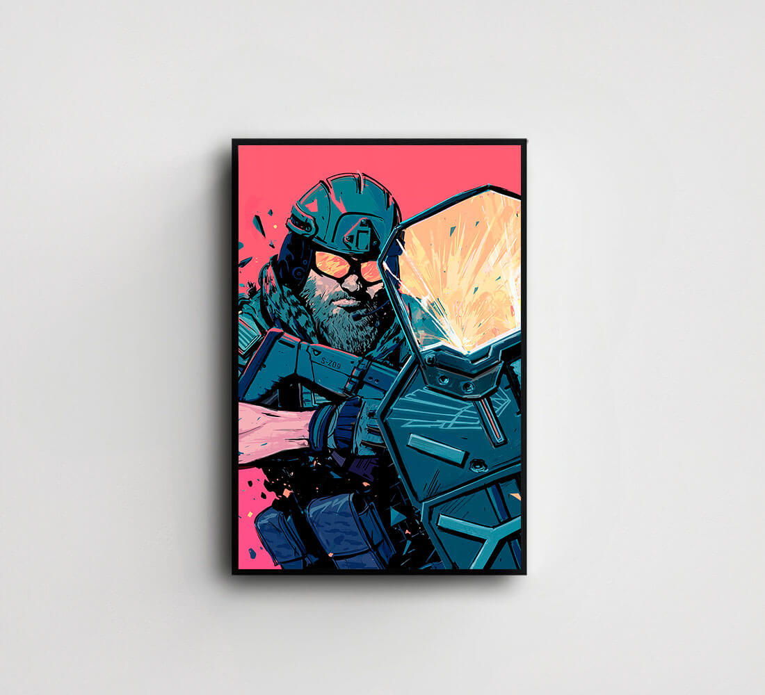 Colision Point R6 Backround Operation Collision Point | Six Siege X art gaming poster