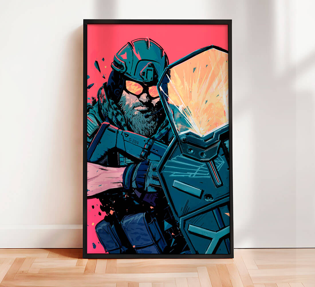 Colision Point R6 Backround Operation Collision Point | Six Siege X art gaming poster