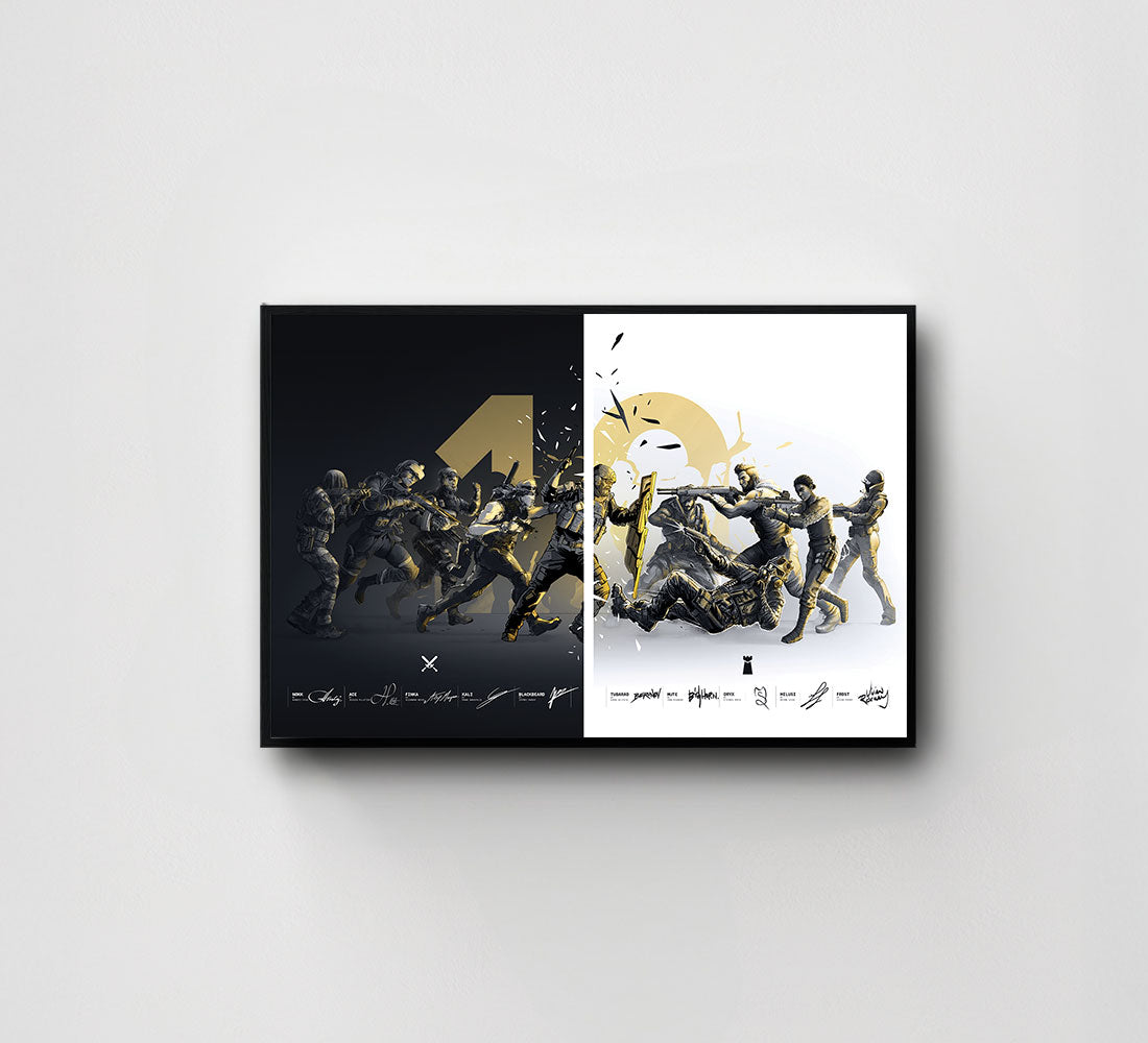Anniversary R6 Rainbow Six Siege 10th Anniversary Artwork – Limited Edition Signed by ...