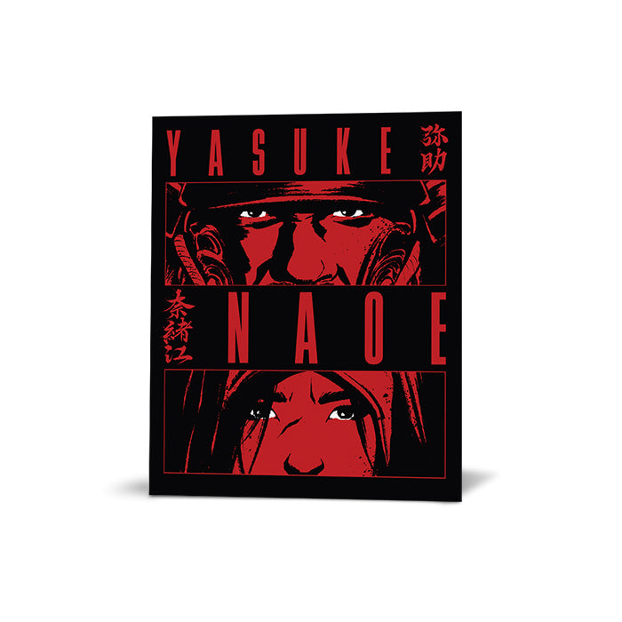 Assassin's Creed Shadows | Naoe and Yasuke look – Red version-Premium Poster | Art4Fans
