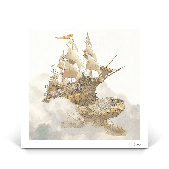 Gregory Fromenteau – Turtle Pirate Ship  - Art4Fans Signature