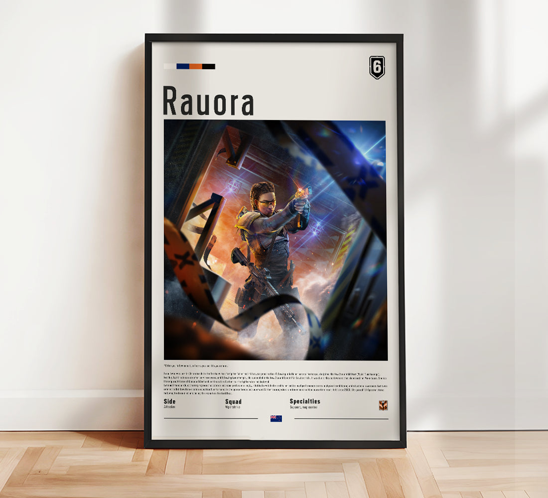 Rauora Framed Print Poster | Rainbow Six Siege X | Art4FAns