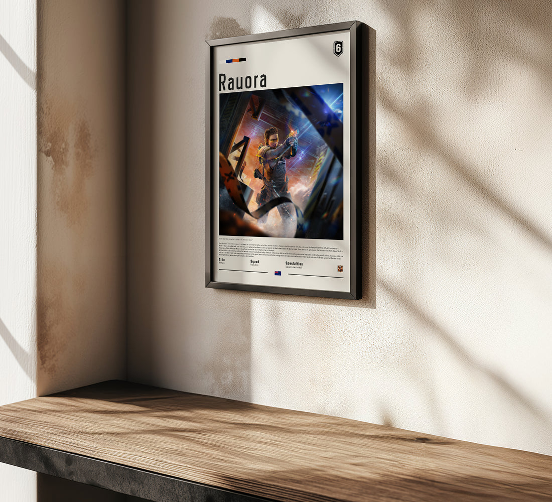 Rauora Framed Print Poster | Rainbow Six Siege X | Art4FAns