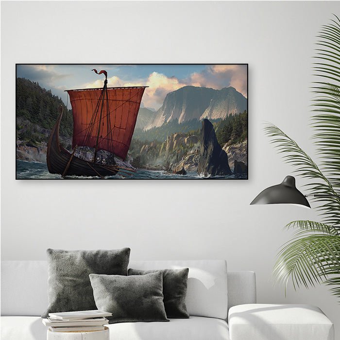 A visit in Newfoundland - Assassin's Creed art - Fine Art Print