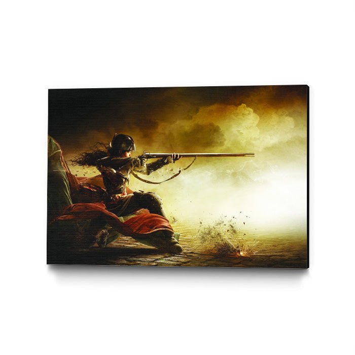 Aim and Fire - Assassin's Creed art - Metal Poster