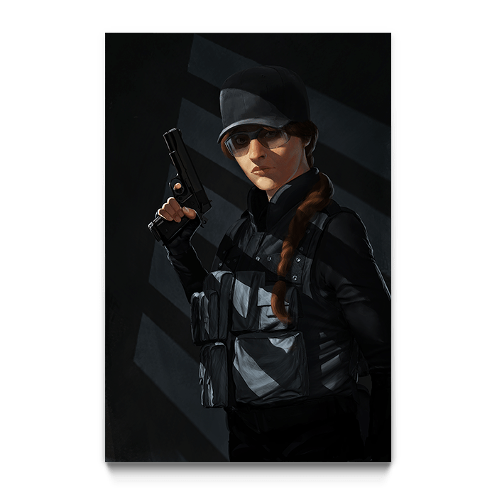 Ash - Portrait - Six Siege art - Fine Art Print