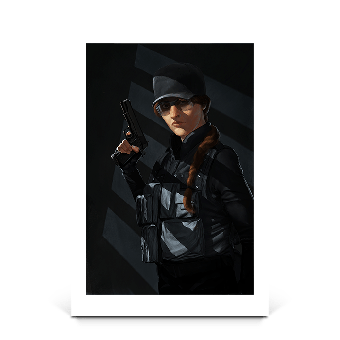 Ash - Portrait - Six Siege art - Fine Art Print