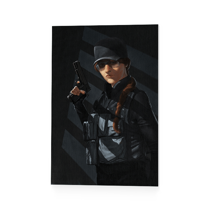 Ash R6 Icon Circle Six Siege | Ash - Portrait | Art4Fans