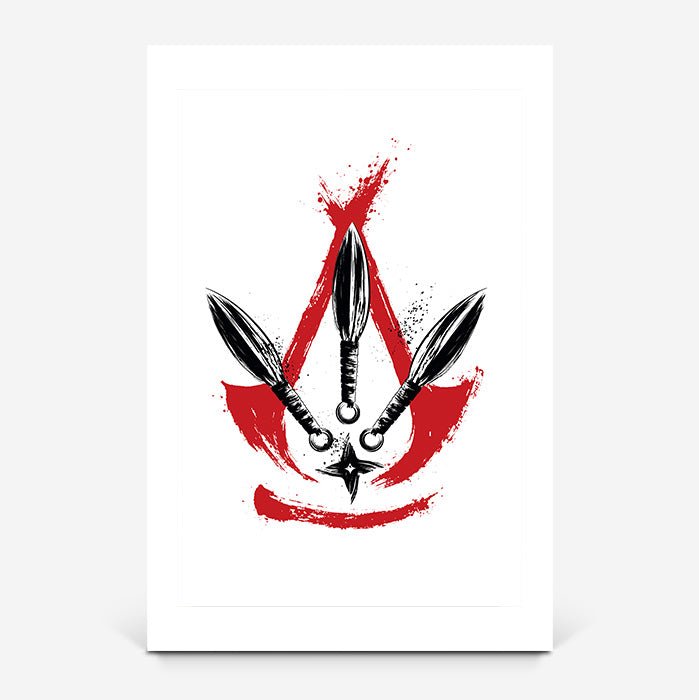 Assassin's Creed Shadows - Kunai and Shuriken - Assassin's Creed art - Fine Art Print