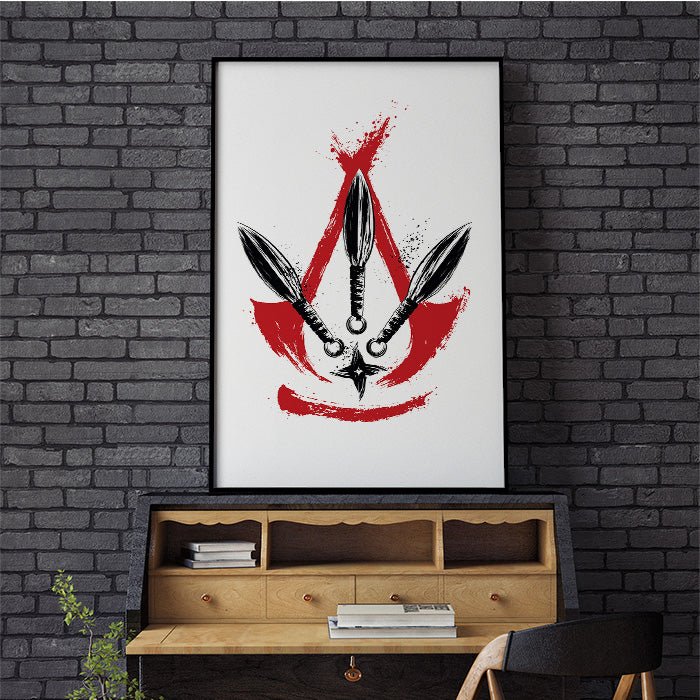 Assassin's Creed Shadows - Kunai and Shuriken - Assassin's Creed art - Fine Art Print