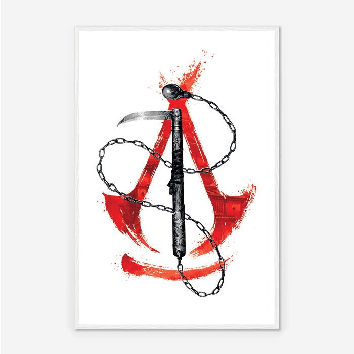 Assassin's Creed Shadows – Kusarigama - Assassin's Creed art - Framed Print