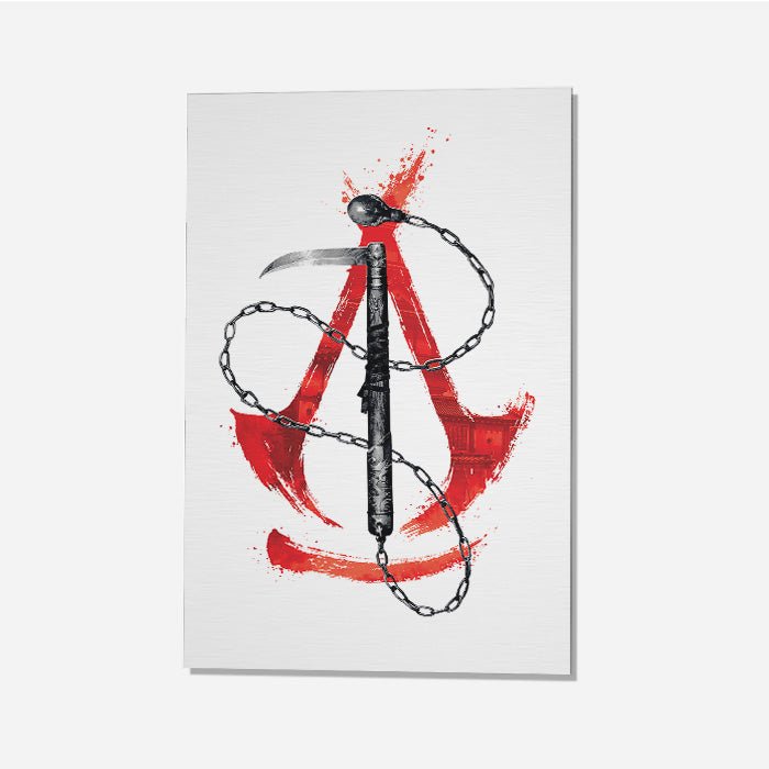 Assassin's Creed Shadows – Kusarigama - Assassin's Creed art - Metal Poster