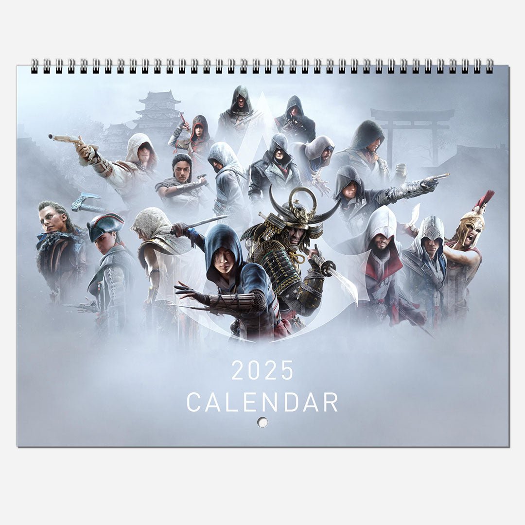 Assassin's Creed Wall Calendar 2025 - Original Artwork & Customizable - Assassin's Creed art - English