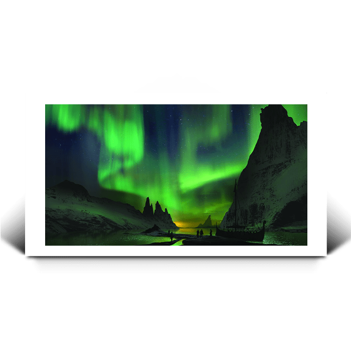 Aurora borealis - Assassin's Creed art - Fine Art Print