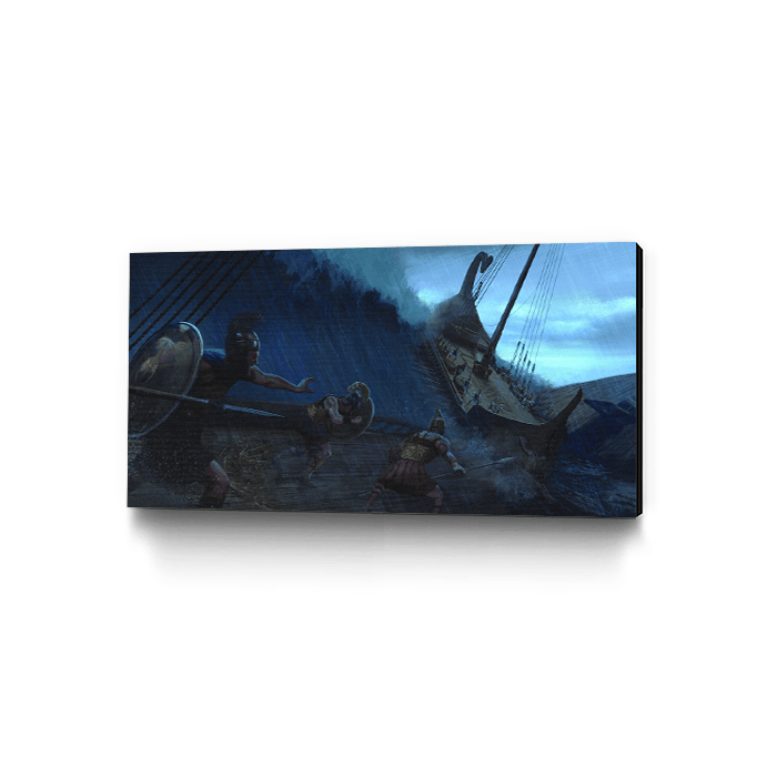 Battle on the Sea - Assassin's Creed art - Museum Canvas