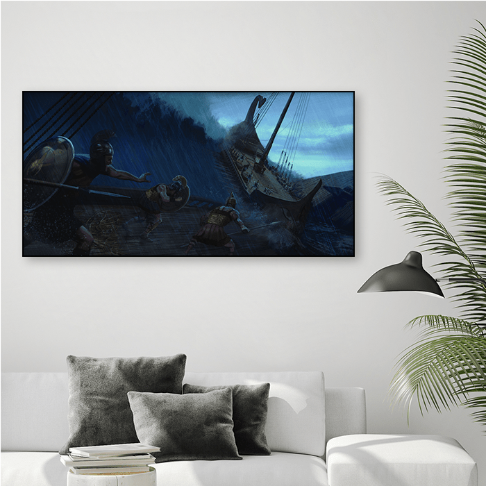 Battle on the Sea - Assassin's Creed art - Fine Art Print