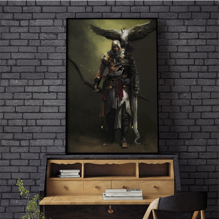 Bayek and Senu - Assassin's Creed art - Fine Art Print