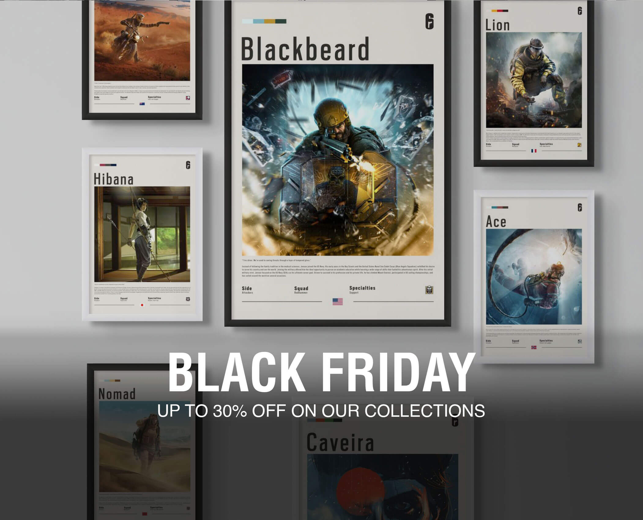 Black Friday - 30%off on Six Siege Art