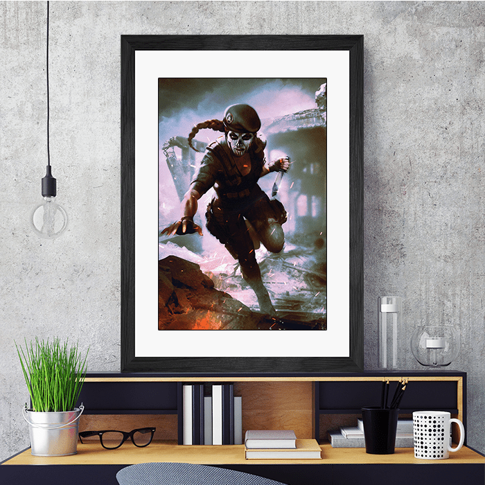 Caveira in action - Six Siege art - Fine Art Print