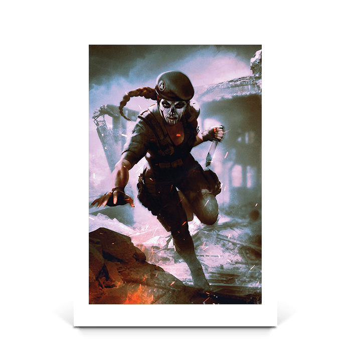 Caveira in action - Six Siege art - Fine Art Print