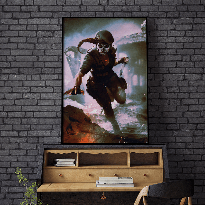 Caveira in action - Six Siege art - Fine Art Print