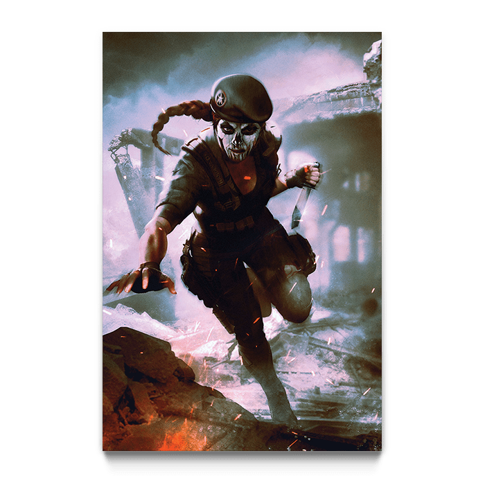 Caveira in action - Six Siege art - Fine Art Print