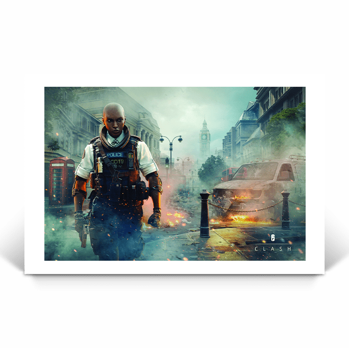 Clash - London Riots - Six Siege art - Fine Art Print