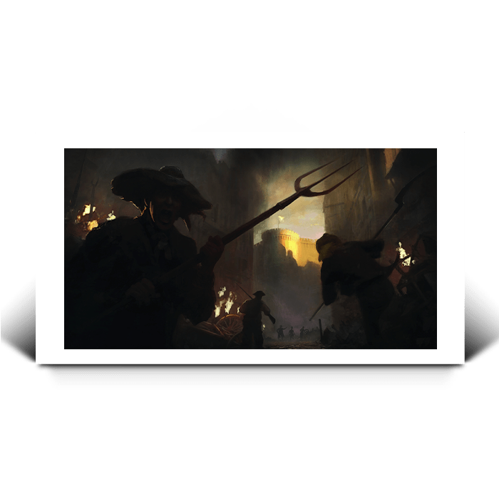 Conflict during the July 14th - Assassin's Creed art - Fine Art Print