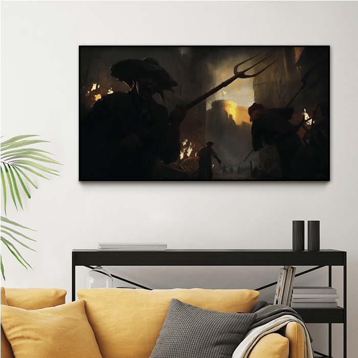 Conflict during the July 14th - Assassin's Creed art - Fine Art Print