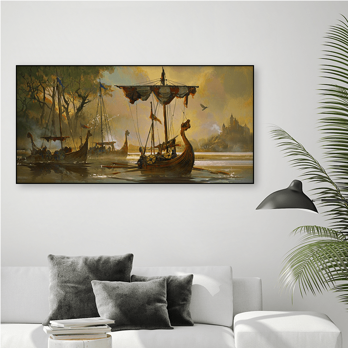 Drakkar Departure - Assassin's Creed art - Fine Art Print