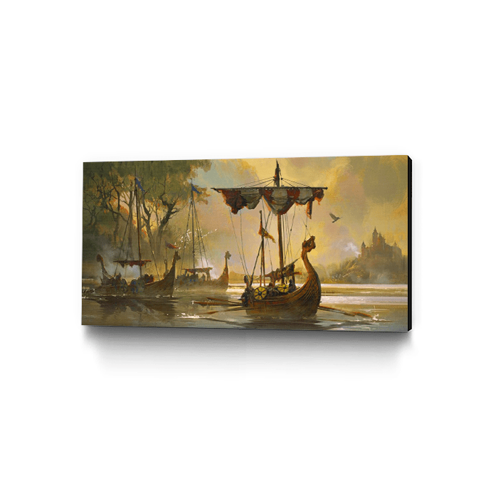 Drakkar Departure - Assassin's Creed art - Museum Canvas