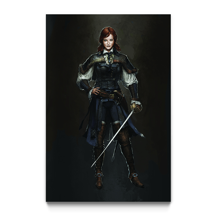 Elise de la Serre - Assassin's Creed art - Fine Art Print