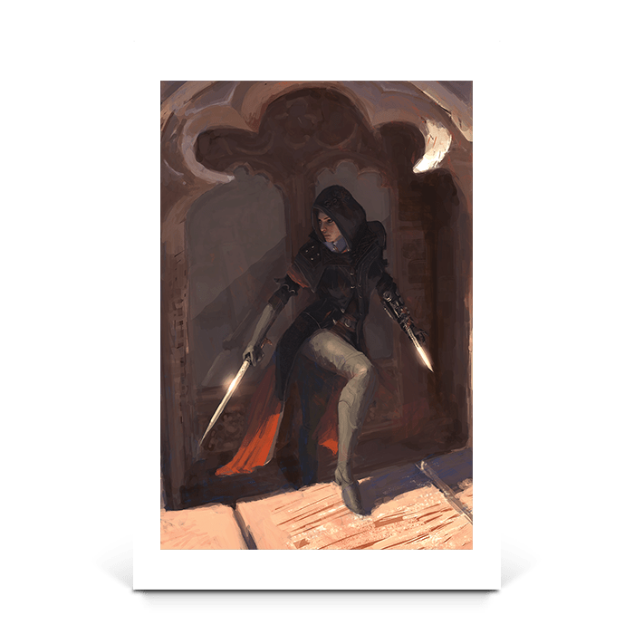 Evie Posing - Assassin's Creed art - Fine Art Print