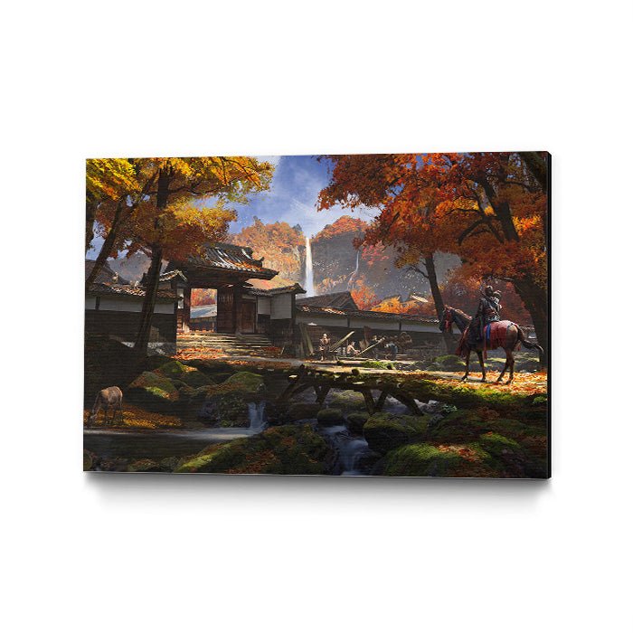 Fallen leaves, hidden blade - Assassin's Creed art - Museum Canvas