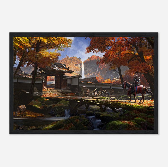 Fallen leaves, hidden blade - Assassin's Creed art - Museum Canvas
