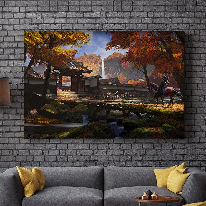 Fallen leaves, hidden blade - Assassin's Creed art - Fine Art Print