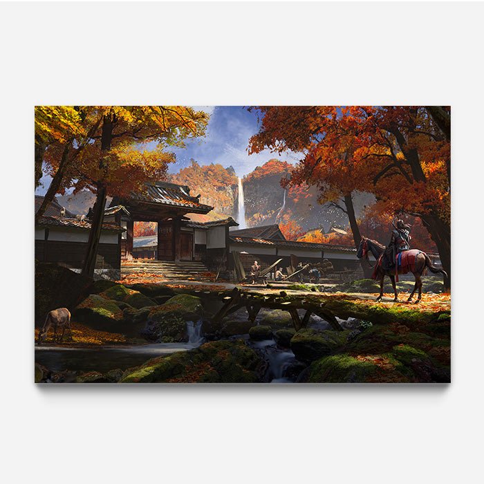 Fallen leaves, hidden blade - Assassin's Creed art - Fine Art Print