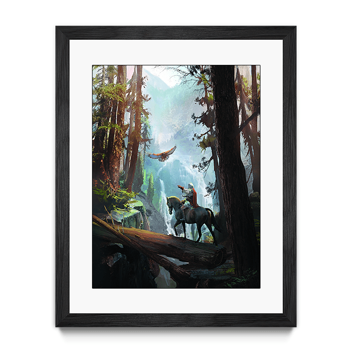 Forest Cliffs - Assassin's Creed art - Fine Art Print