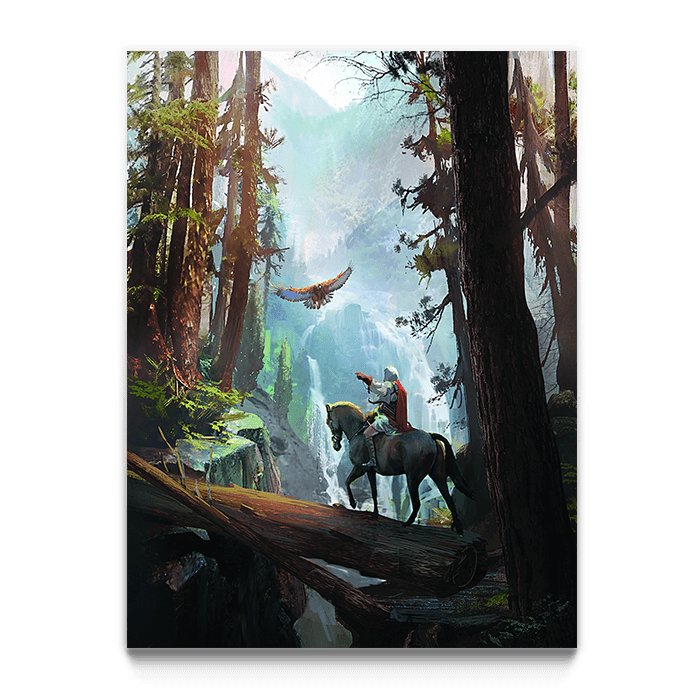 Forest Cliffs - Assassin's Creed art - Fine Art Print