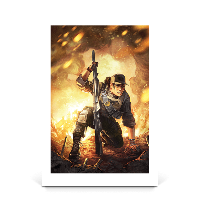 Heroic Brava - Commanding Force - Six Siege art - Fine Art Print