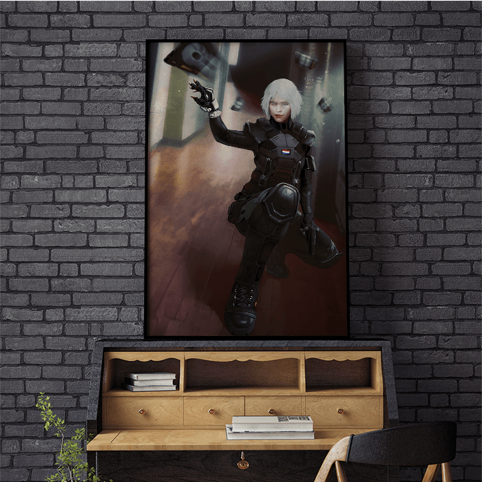 Iana - Hologram - Six Siege art - Fine Art Print