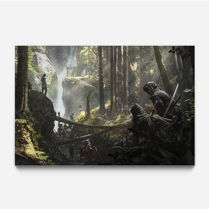 Iga waterfall - Assassin's Creed art - Fine Art Print