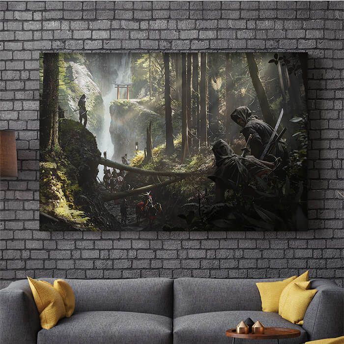 Iga waterfall - Assassin's Creed art - Museum Canvas