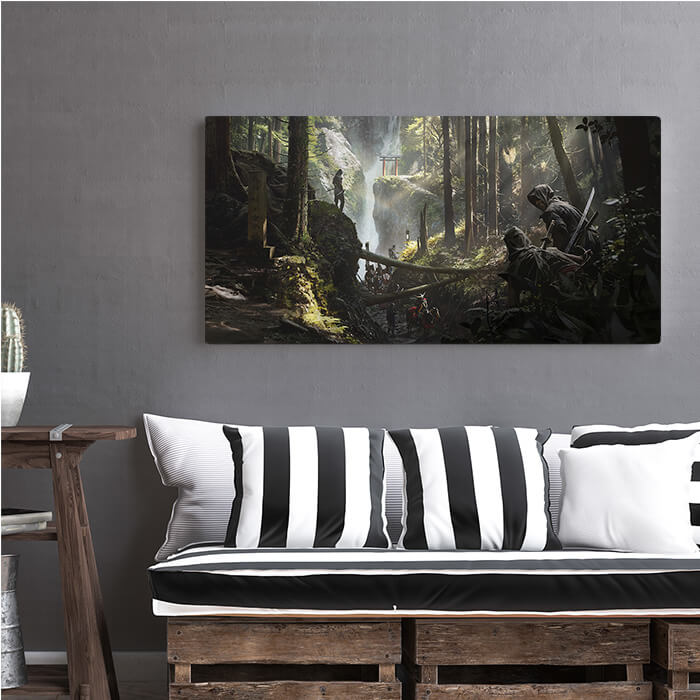 Iga waterfall - Assassin's Creed art - Museum Canvas
