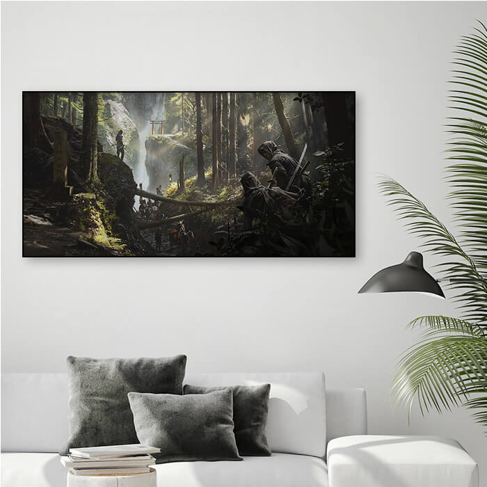 Iga waterfall - Assassin's Creed art - Museum Canvas
