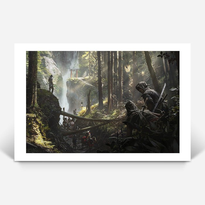 Iga waterfall - Assassin's Creed art - Fine Art Print