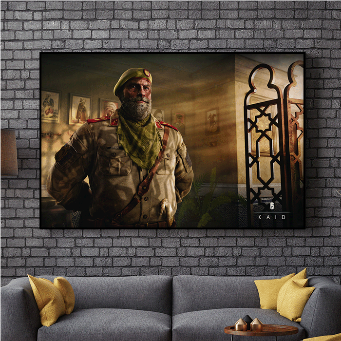 Kaid - Portrait - Six Siege art - Fine Art Print